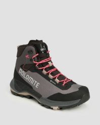 Buty damskie Dolomite VERNALE HIGH GTX GUNMETAL GREY/BLACK. Szare obuwie trekkingowe damskie Dolomite, z gore-texu, przed kolano, bez zapięcia. Za 740.00 zł.