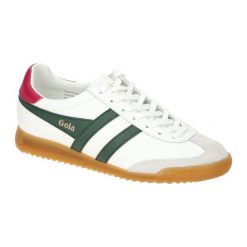 Damskie skórzane buty sportowe Gola Torpedo. Białe obuwie sportowe casual damskie Gola, bez zapięcia. Za 468.00 zł.
