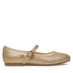 Baleriny Tommy Hilfiger. Żółte baleriny dziewczęce Tommy Hilfiger, bez wzorów, bez obcasa, bez zapięcia. Za 369.99 zł.