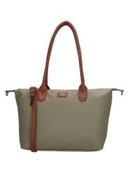 Charm Torebka w kolorze oliwkowym - 42 x 25 x 15 cm rozmiar: onesize. Zielone torby na laptopa Charm, bez wzorów, z materiału. Za 117.99 zł.