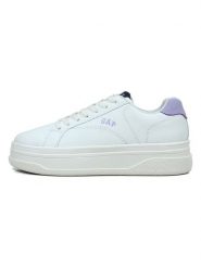 GAP Sneakersy "Paradise II" w kolorze biało-fioletowym rozmiar: 38. Białe obuwie sportowe damskie GAP, bez zapięcia. Za 175.67 zł.
