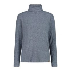 Bluzka damska z szerokim dekoltem w kształcie łódki CMP. Szare swetry klasyczne damskie CMP, na zimę, bez kołnierzyka. Za 212.50 zł.