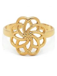 MOODE Pierścionek "Vanessa" rozmiar: onesize. Żółte pierścionki damskie MOODE, ze stali. Za 109.78 zł.