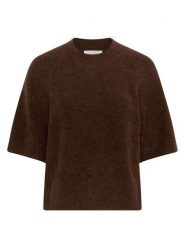 MOSS COPENHAGEN Sweter "Milania" w kolorze ciemnobrązowym rozmiar: XS/S. Brązowe swetry klasyczne damskie Moss Copenhagen, s, z poliamidu, bez kołnierzyka. Za 174.84 zł.