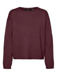 Vero Moda Sweter w kolorze bordowym rozmiar: XL. Czerwone swetry klasyczne damskie Vero Moda, xl, z włókna, bez kołnierzyka. Za 113.99 zł.