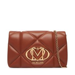 Torebka LOVE MOSCHINO. Brązowe torebki wieczorowe damskie Love Moschino, bez wzorów, bez dodatków. Za 789.99 zł.