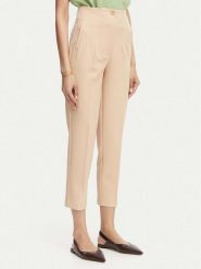 ACCESS FASHION Spodnie materiałowe 63-5132-135 Beżowy Regular Fit. Brązowe spodnie materiałowe damskie ACCESS FASHION, bez wzorów, z materiału. Za 449.99 zł.