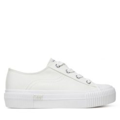 Trampki Lee. Białe trampki damskie Lee, bez wzorów, bez zapięcia. Za 129.99 zł.