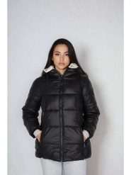 Steve Madden Kurtka zimowa w kolorze czarnym rozmiar: L. Czarne kurtki damskie Steve Madden, na zimę, l, bez wzorów, z puchu, bez kaptura. Za 367.22 zł.