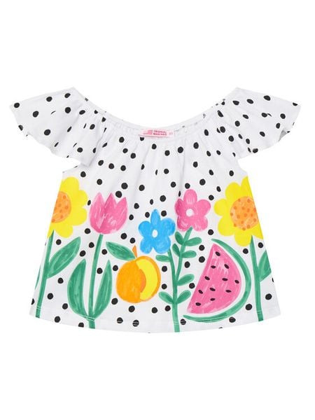 Original Marines T-Shirt DFP3197CF Kolorowy Regular Fit. Koszulki i t-shirty dziewczęce Original Marines, bez wzorów, z bawełny, bez kołnierzyka, bez ramiączek. Za 59.99 zł.