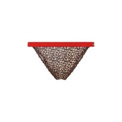 Figi damskie Pepe Jeans Animal Thong. Brązowe figi Pepe Jeans, bez wzorów, z jeansu. W wyprzedaży za 86.10 zł.