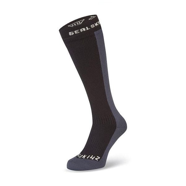 Wysokie skarpetki wodoodporne Sealskinz Worstead. Czarne skarpetki damskie SEALSKINZ, bez wzorów. Za 362.50 zł.