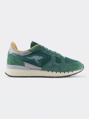 Kangaroos Skórzane sneakersy "Coil R1 Tech" w kolorze zielonym rozmiar: 41. Zielone obuwie sportowe damskie KangaROOS, z materiału, bez zapięcia. Za 201.08 zł.
