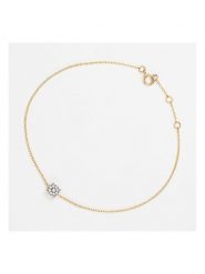 DIAMANTA Złota bransoletka "Simply Diamonds" z diamentami rozmiar: onesize. Żółte bransoletki damskie DIAMANTA, złote. Za 1,065.99 zł.