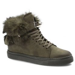 Zielone Sneakersy Carinii Wygodne Buty Damskie. Zielone kozaki damskie Carinii, z futra, bez obcasa, na koturnie, bez zapięcia. Za 319.00 zł.