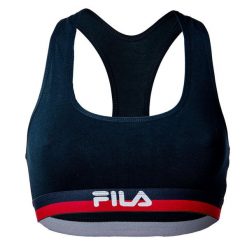 Biustonosz Sportowy Fila Woman Bra FU6048. Niebieskie biustonosze sportowe damskie Fila, bez wzorów. Za 47.99 zł.