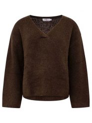 Zwillingsherz Sweter w kolorze brązowym rozmiar: M. Brązowe swetry klasyczne damskie Zwillingsherz, m, ze splotem, bez kołnierzyka. Za 236.61 zł.