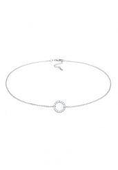Elli Damski choker koło Geo z cyrkoniami w srebrze próby 925 Sterling Silver Naszyjniki 1 ct. Szare naszyjniki damskie Elli, z cyrkonią, srebrne. Za 183.99 zł.
