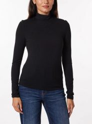 Scotch & Soda Koszulka w kolorze czarnym rozmiar: XL. Czarne koszulki damskie Scotch & Soda, xl, bez wzorów, bez kołnierzyka, bez ramiączek. Za 96.83 zł.