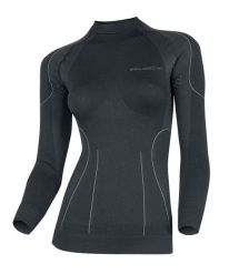 Bluza damska z długim rękawem Brubeck THERMO. Czarne bluzy damskie Brubeck, na zimę, l, bez wzorów, z dzianiny, bez kaptura. Za 119.99 zł.