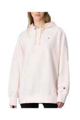 Bluza dresowa damska Champion Hooded Sweatshirt. Czerwone bluzy damskie Champion, l, bez wzorów, z bawełny, z kapturem. Za 224.49 zł.