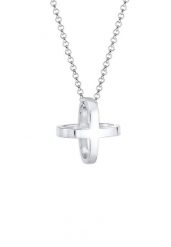 Elli Damski wisior krzyż 3D ze srebra próby 925 Sterling Silver Naszyjniki 1 ct. Szare naszyjniki damskie Elli, srebrne. Za 173.39 zł.