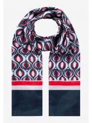 More & More Szal w kolorze błękitno-czerwono-granatowym - 180 x 70 cm rozmiar: onesize. Czerwone szaliki damskie More & More, bez wzorów, z materiału. Za 34.99 zł.