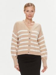 Guess Kardigan W4RR56 Z37L1 Beżowy Regular Fit. Brązowe kardigany damskie Guess, l, z aplikacjami, z syntetyku. Za 329.99 zł.