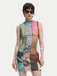 Desigual Sukienka codzienna St. Johns 25SWVK01 Kolorowy Slim Fit. Sukienki damskie Desigual, bez wzorów, z syntetyku, bez ramiączek. Za 299.99 zł.