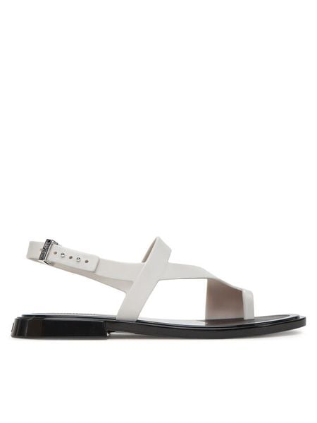 Melissa Sandały Cassie Ad. 35930 Biały. Białe sandały damskie Melissa, bez wzorów, z tworzywa sztucznego, bez obcasa, na płaskiej podeszwie, bez zapięcia. Za 329.99 zł.