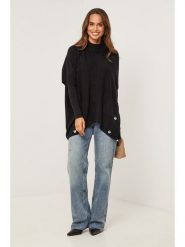 Soft Cashmere Sweter w kolorze czarnym rozmiar: 38/40. Czarne swetry klasyczne damskie Soft Cashmere, bez kołnierzyka. Za 152.99 zł.