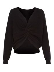 MOSS COPENHAGEN Sweter w kolorze czarnym rozmiar: XS/S. Czarne swetry klasyczne damskie Moss Copenhagen, s, z wiskozy, bez kołnierzyka. Za 127.35 zł.