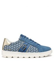 Geox Sneakersy D Spherica Ecub-1 D46WEA 0CK22 C4005 Niebieski. Niebieskie obuwie sportowe damskie Geox, z materiału, bez zapięcia. Za 419.99 zł.