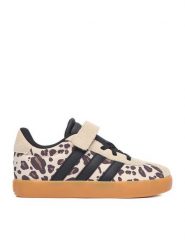 Adidas Sneakersy CEO-VL COURT 3.0 EL C KH8704 Beżowy. Brązowe buty sportowe dziewczęce Adidas, z materiału, bez zapięcia. Za 219.99 zł.