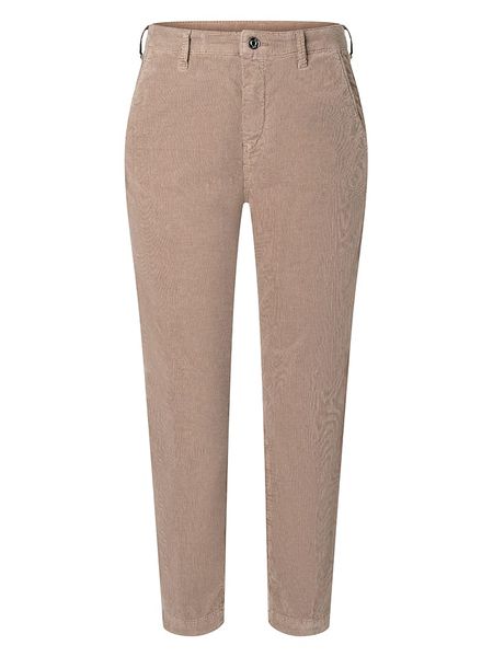 MAC Spodnie chino w kolorze jasnobrązowym rozmiar: 38. Brązowe spodnie materiałowe damskie MAC, z aplikacjami. Za 217.99 zł.