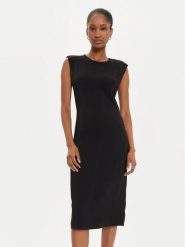 PINKO Sukienka koktajlowa 104216 A213 Czarny Slim Fit. Czarne sukienki damskie Pinko, bez wzorów, z syntetyku, wizytowe, bez ramiączek. Za 609.99 zł.