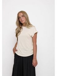 Peppercorn Koszulka w kolorze kremowym rozmiar: XXL. Brązowe bluzki damskie Peppercorn, xxl, bez wzorów, bez kołnierzyka, bez ramiączek. Za 120.45 zł.