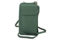 Portfel listonoszka 2w1 BARBERINI'S 908-38 zielony. Zielone shopper bag Barberinis, bez wzorów, ze skóry, przez ramię, duże, bez dodatków. Za 159.99 zł.