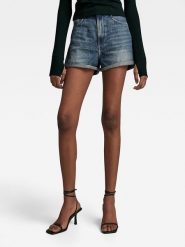 G-Star Szorty dżinsowe w kolorze niebieskim rozmiar: W29. Niebieskie szorty damskie G-Star, z aplikacjami. Za 136.13 zł.