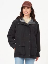 Marmot Parka "All Weather" w kolorze czarnym rozmiar: L. Czarne parki damskie Marmot, l, bez kaptura. Za 480.90 zł.