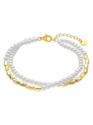 Luxenter Bransoletka z perłami rozmiar: onesize. Białe bransoletki damskie Luxenter, srebrne. Za 104.99 zł.