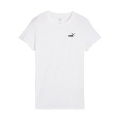 Koszulka Puma Ess Small No. 1 Logo Tee, Kobiety. Białe koszulki damskie Puma, s, bez wzorów, z bawełny, bez kołnierzyka, bez ramiączek. Za 89.99 zł.