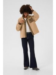 CULTURE Kurtka polarowa w kolorze beżowym rozmiar: L. Brązowe kurtki damskie Culture, l, bez wzorów, z polaru, bez kaptura. Za 173.99 zł.