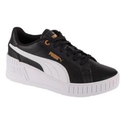 Damskie Skórzane Buty Na Koturnie Karmen. Czarne obuwie trekkingowe damskie Puma, bez zapięcia. Za 358.99 zł.