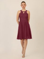 APART Sukienka w kolorze bordowym rozmiar: 38. Czerwone sukienki damskie Apart, bez wzorów, z koronki, bez ramiączek. Za 252.99 zł.