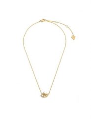 Guess Naszyjnik JUBN06 013JW Złoty. Żółte naszyjniki damskie Guess, ze stali. Za 328.99 zł.