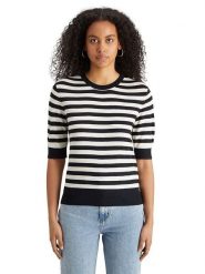 Scotch & Soda Sweter w kolorze czarno-białym rozmiar: XL. Białe swetry klasyczne damskie Scotch & Soda, xl, bez kołnierzyka. Za 166.88 zł.