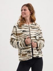 TRAVELIN' Kurtka pluszowa w kolorze kremowym rozmiar: S. Brązowe kurtki damskie Travelin', s, bez wzorów, bez kaptura. Za 239.99 zł.
