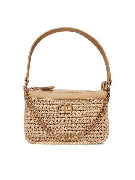 TWINSET Torebka 251TD8113 Beżowy. Brązowe torebki klasyczne damskie Twinset, z materiału, bez dodatków. Za 329.99 zł.