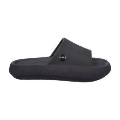 Klapki damskie CMP RUBY. Czarne klapki damskie CMP, bez wzorów, bez obcasa, bez zapięcia. Za 84.00 zł.